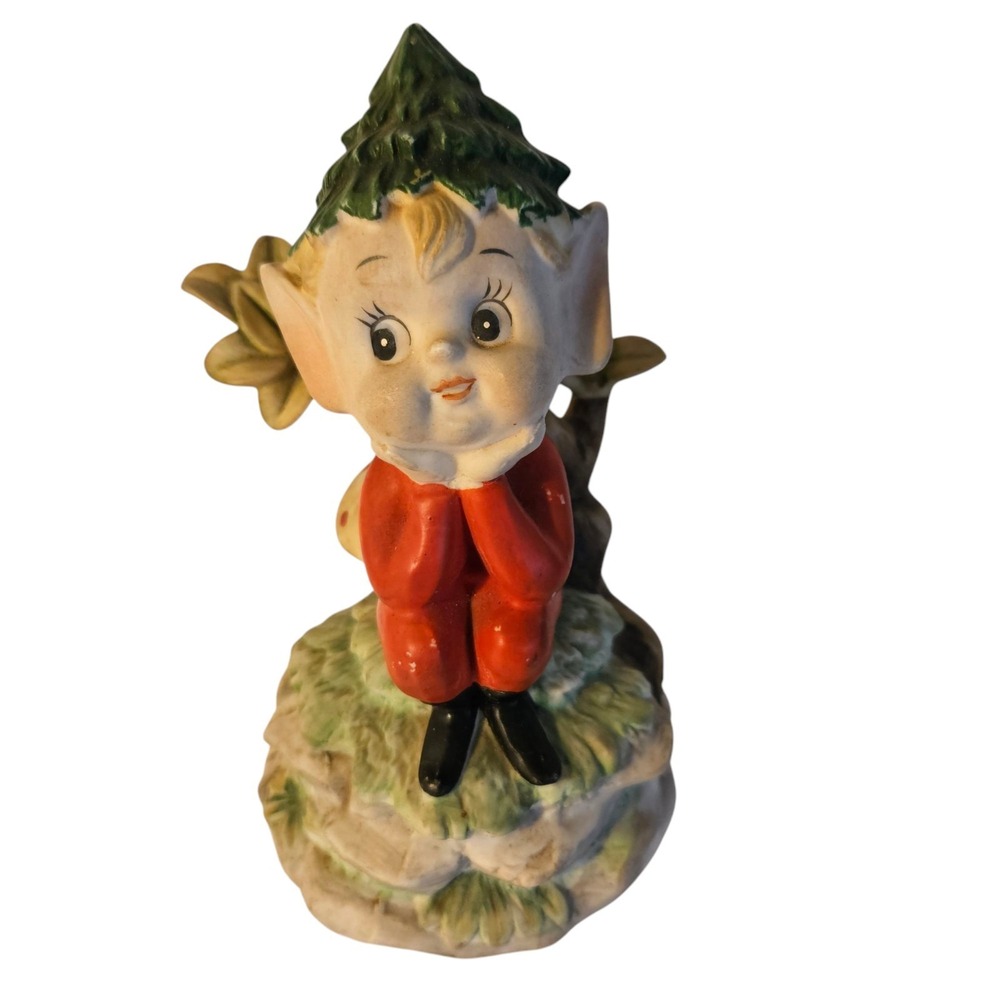 Vintage Berman & Anderson Pixie Elf On‎ Mushroom Christmas Music *Read